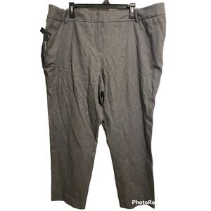 Pure Energy gray 24w ankle length new slacks pants dress pants